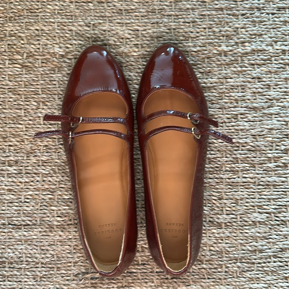 Sezane Ninon Low Ballerinas Patent Mahogany - Size 6,5 - Picture 8 of 9